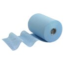 Towel paper roll 6x 190 m/roll, 1-ply, BLUE with brand...